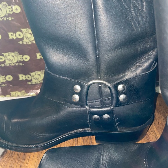 RODEO BRAVO Men's Biker Boot 134 Black Used - Picture 11 of 16